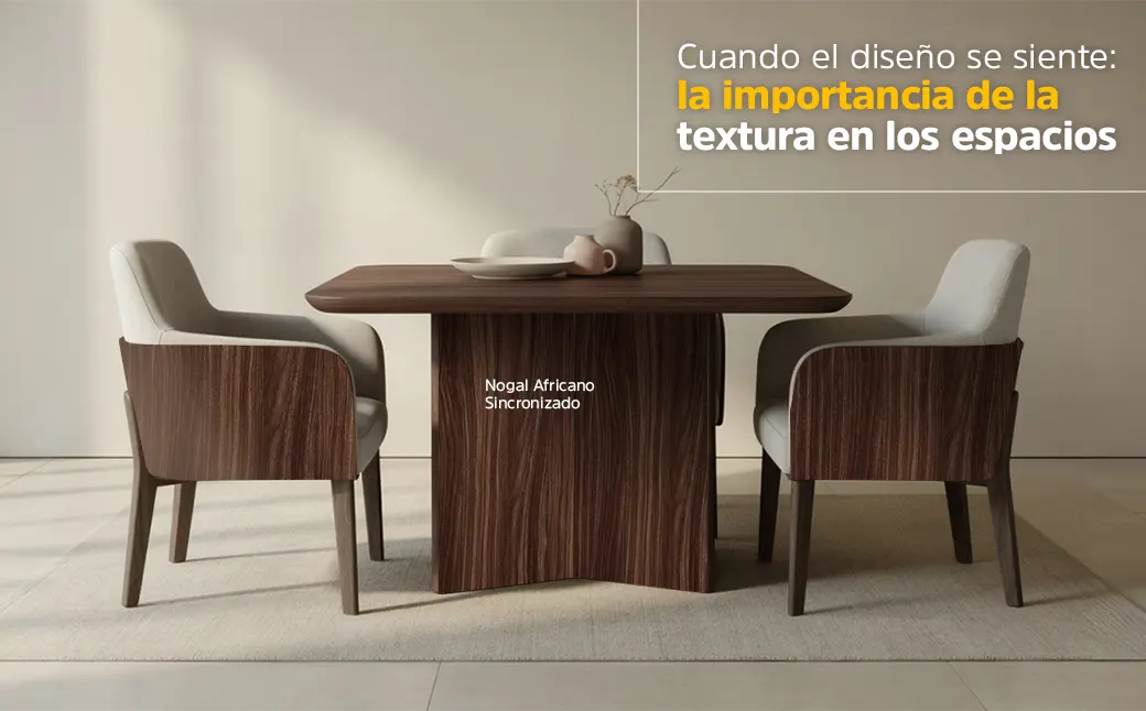 Cuando el diseño se siente: la importancia de la textura en los espacios Image.