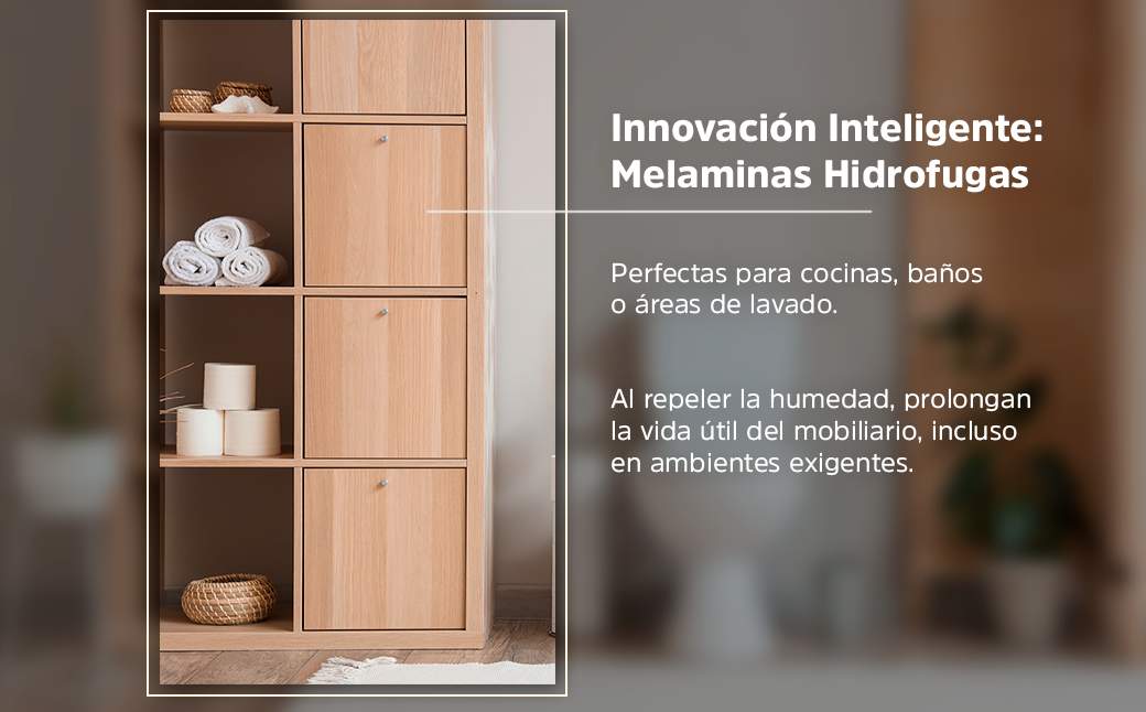 Innovación Inteligente: Melaminas Hidrófugas que Transforman el Diseño Interior Image.
